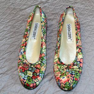 Sam & Libby Floral ballet flats 7.5